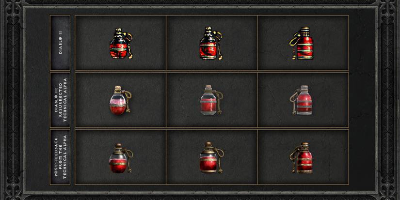 Diablo 2 Resurrected Health Potion Tiers