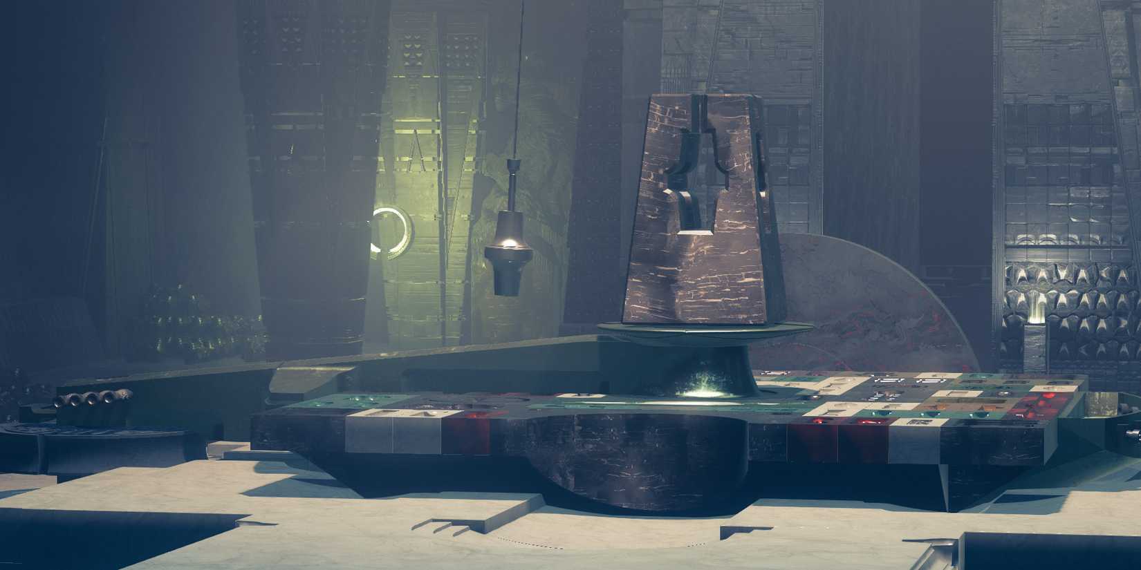 The weapon crafting table from the Witch Queen expansion reveal for Destiny 2 in August of 2021.