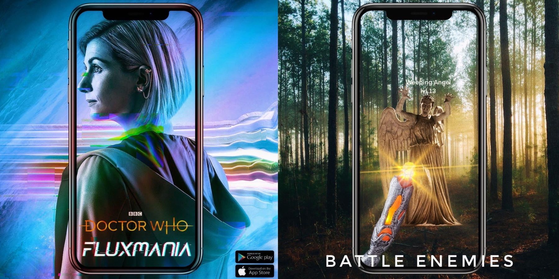 doctor who jodie whittaker weeping angel fan mobile game concept