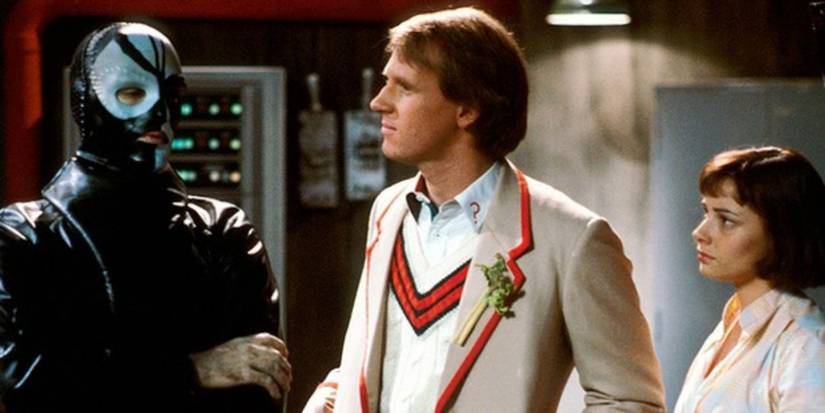 Screeshot of the serial The Caves of Androzani from the TV show Doctor Who.