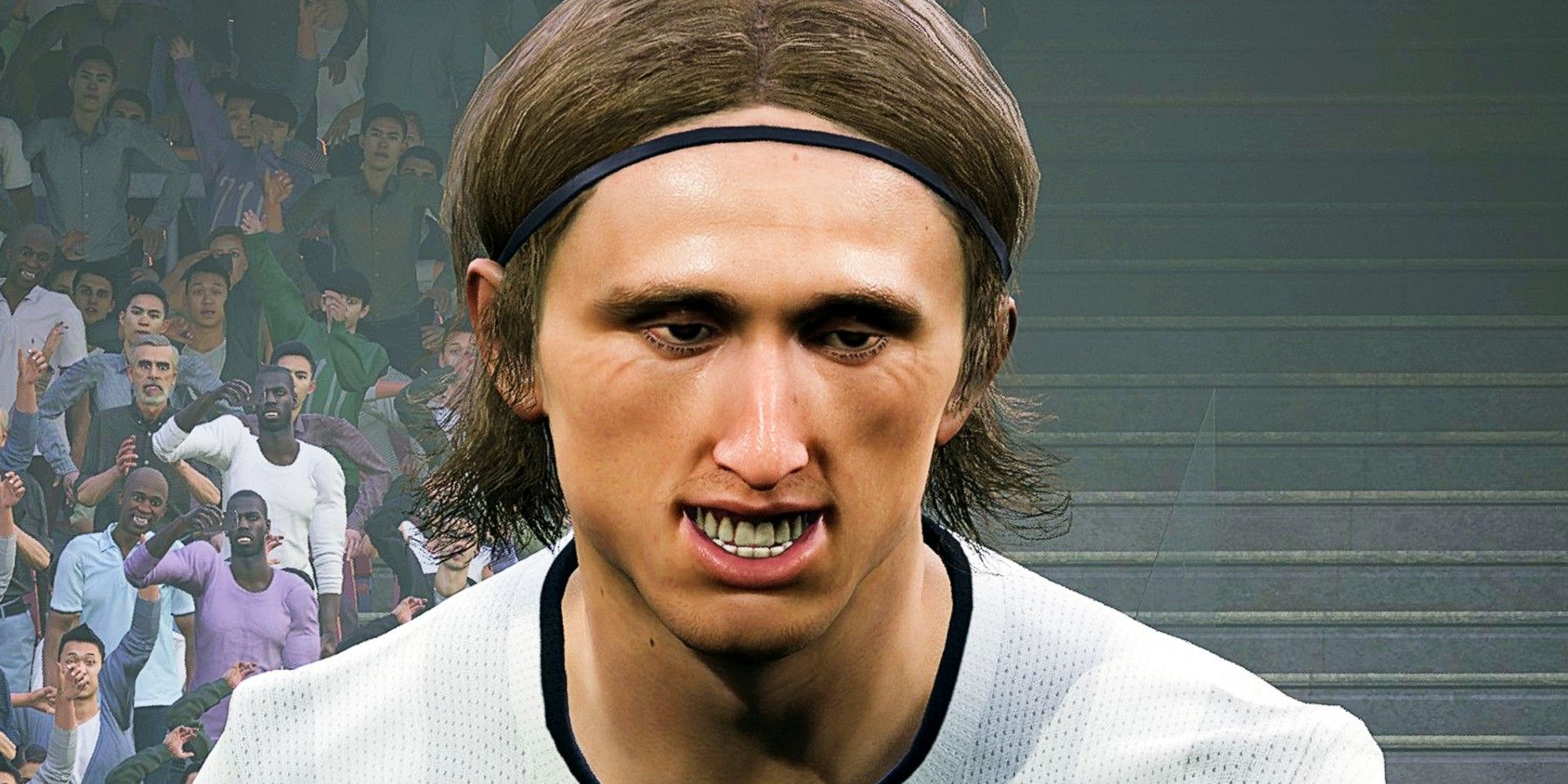 a close-up of a player's face in eFootball 2022