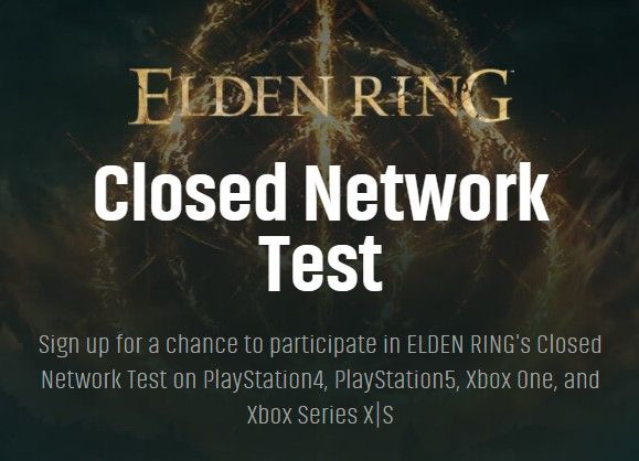 elden ring closed network test announcement