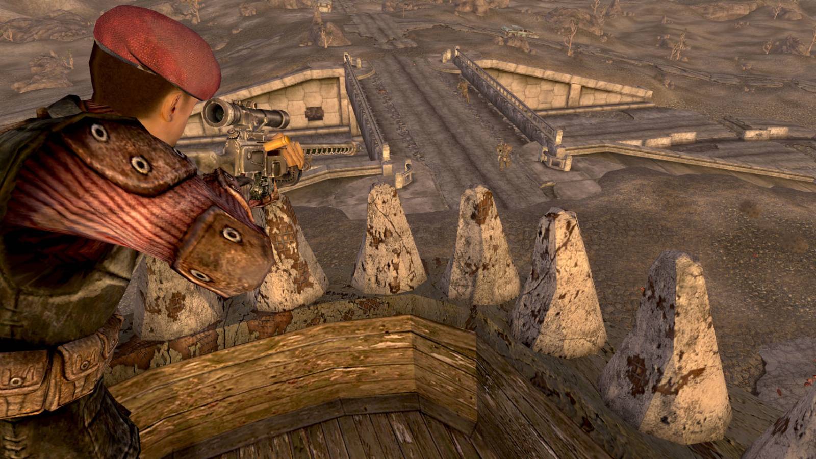 fallout-new-vegas-sniper-in-t-rex-statue