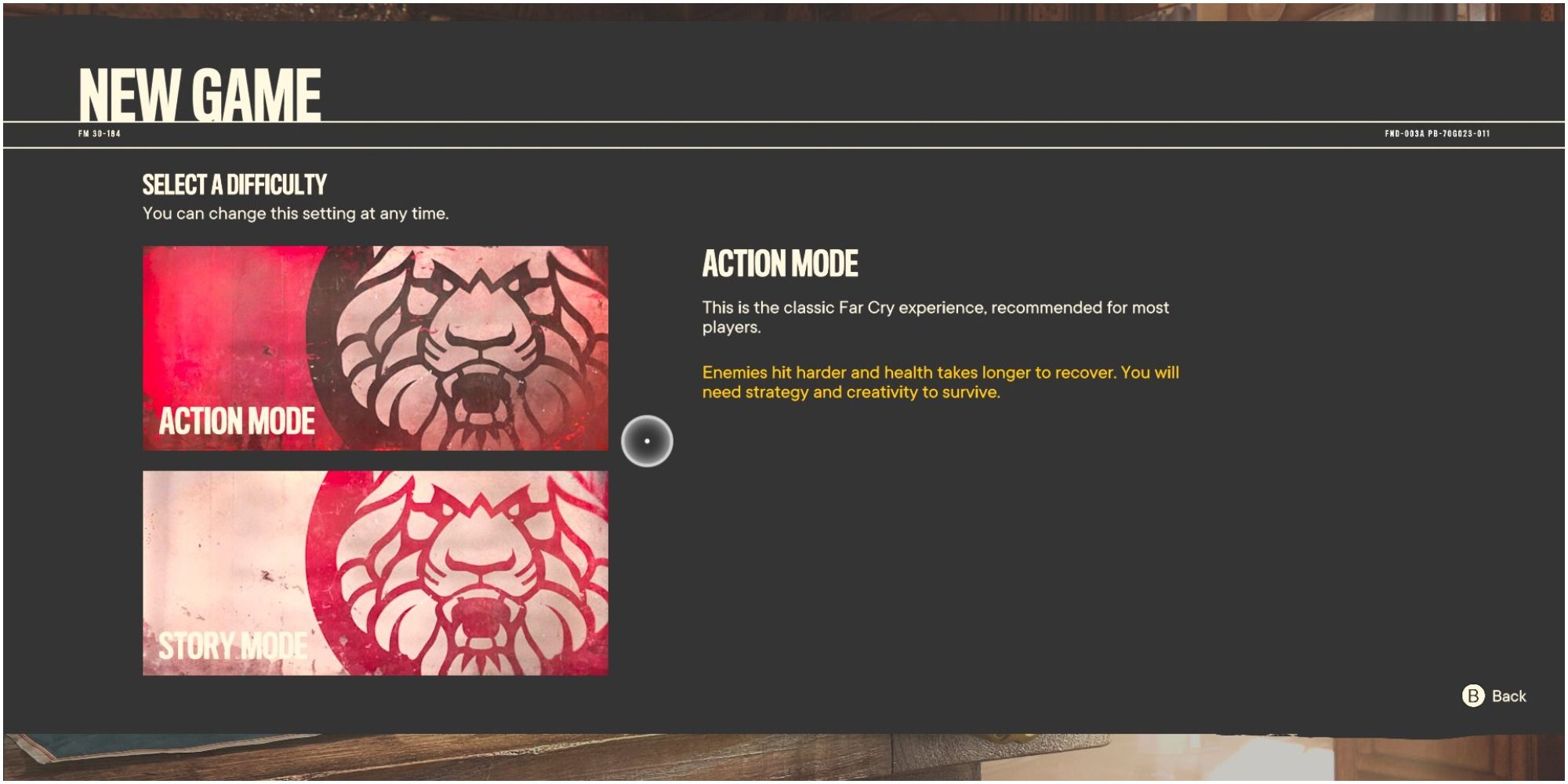 far cry 6 action mode difficulty