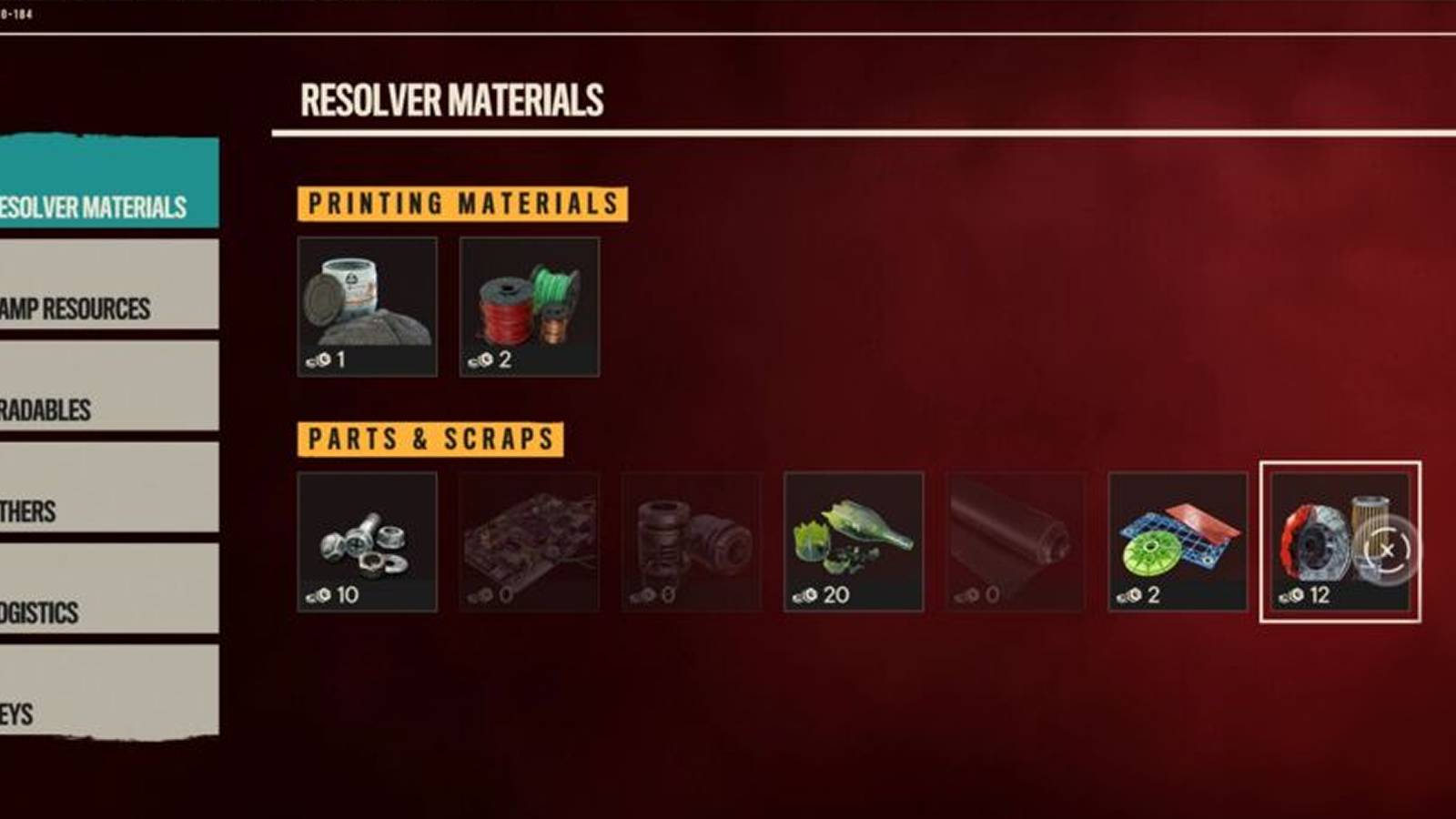 far cry 6 inventory menu screen