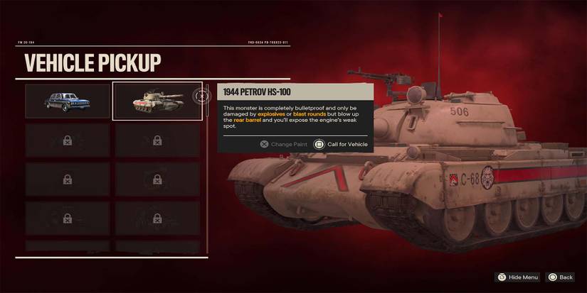 far cry 6 vehicle pickup menu