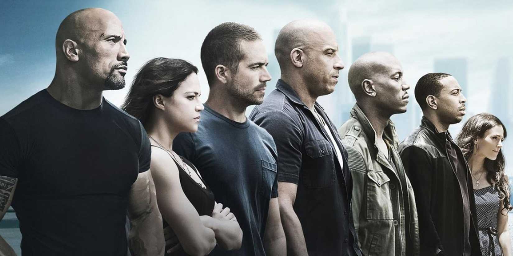fast and furious cast looking into the distance