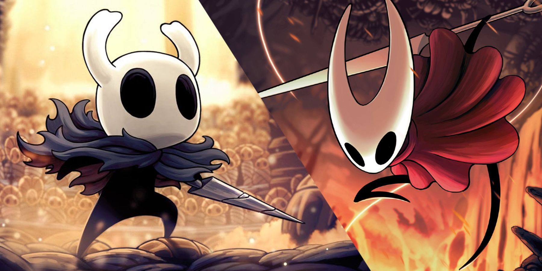 feature image hollow knight beat hornet guide hollow knight and hornet official art