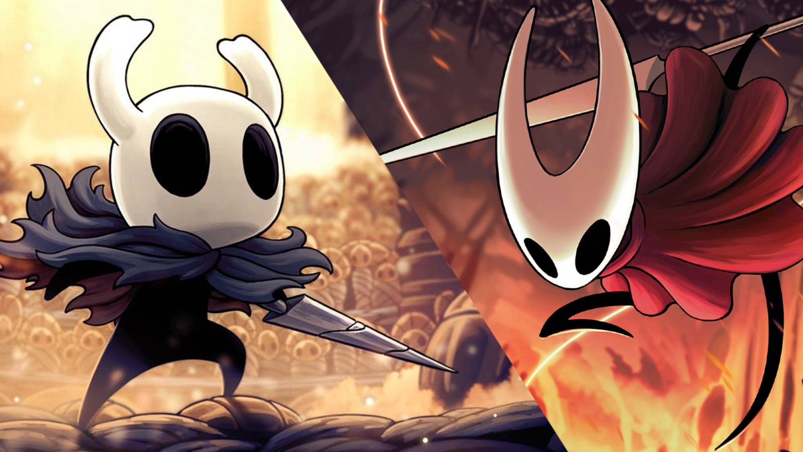 feature image hollow knight beat hornet guide hollow knight and hornet official art