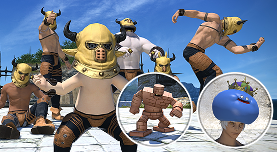 final fantasy 14 breaking brick mountains rewards dragon quest x crossover