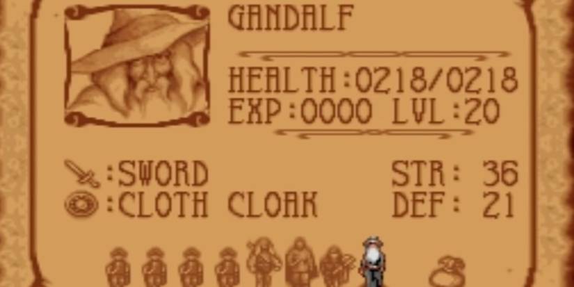 Gandalf Playable Cheats SNES
