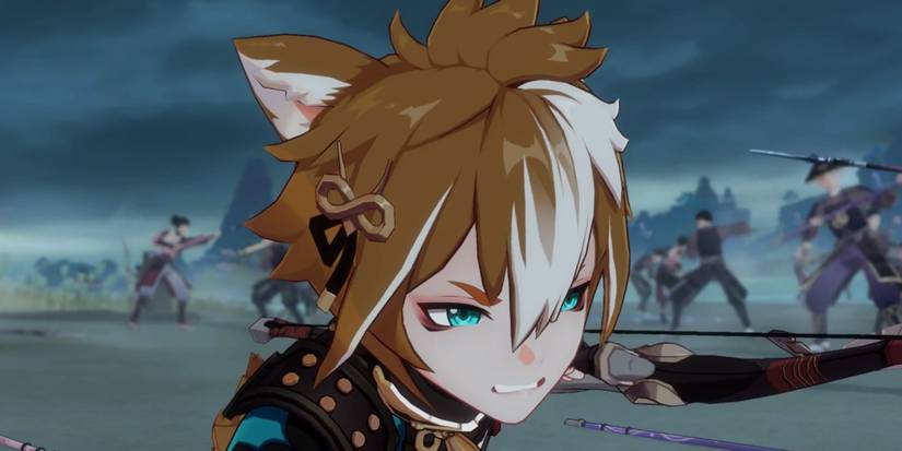 genshin impact gorou fighting army main story quest