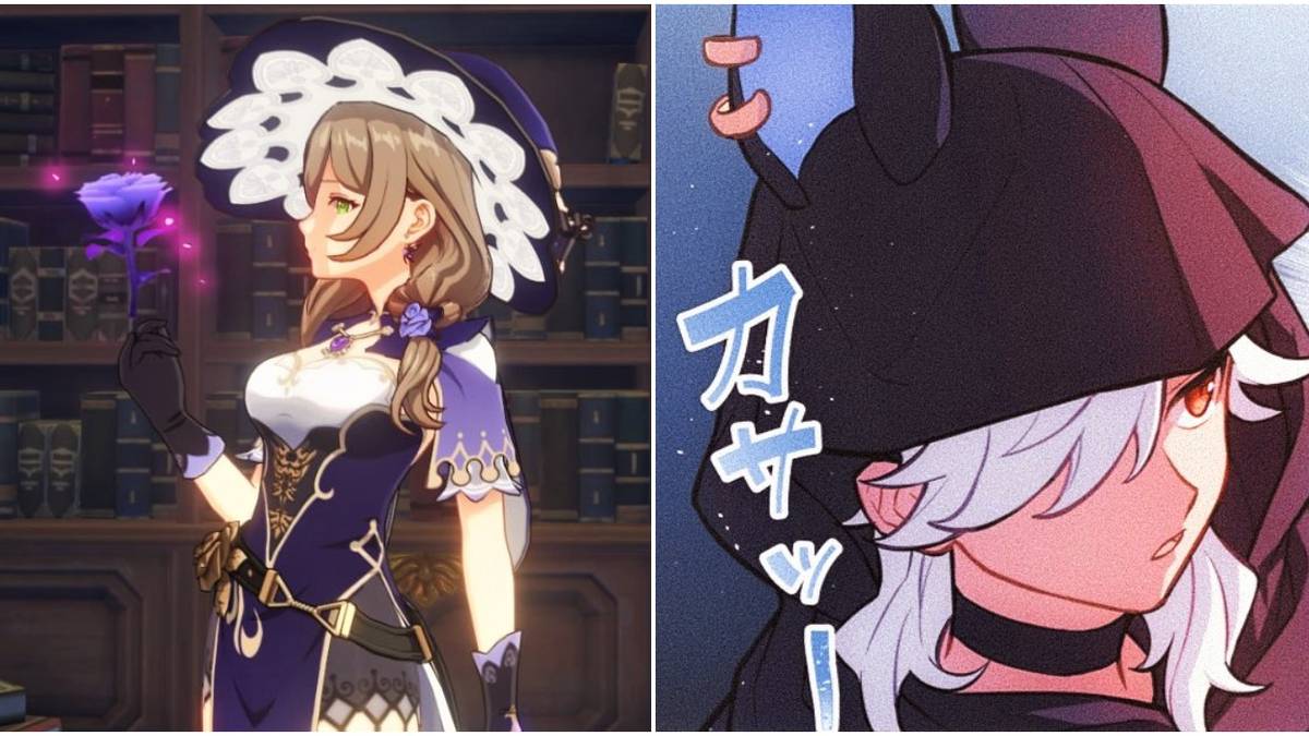 genshin impact lisa cyno sumeru split image