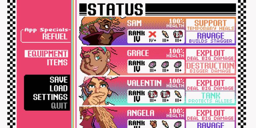 get in the car, loser! status characters battle roles items