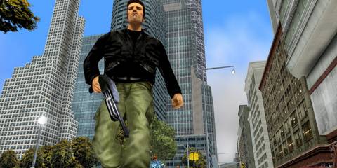grand theft auto 3 claude holding a shotgun