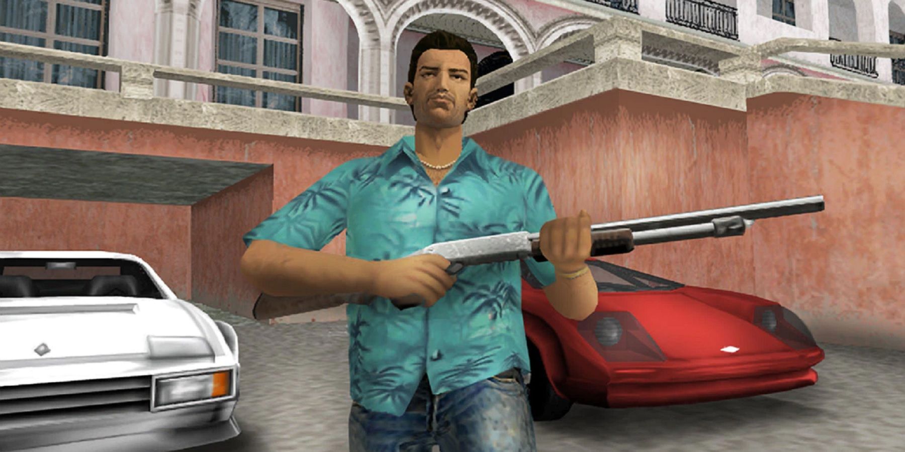 grand theft auto vice city tommy with shotgun