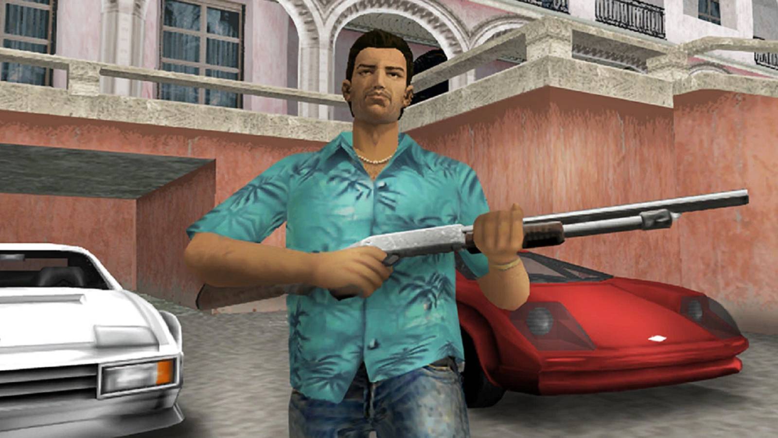 grand theft auto vice city tommy with shotgun