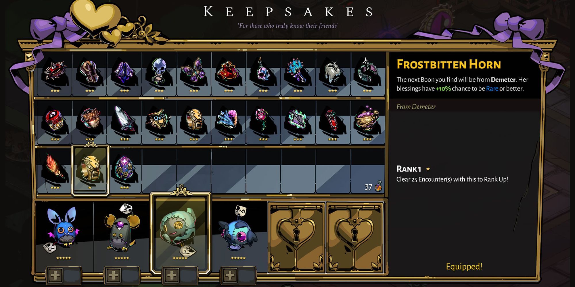 hades_keepsake_list in game screenshot