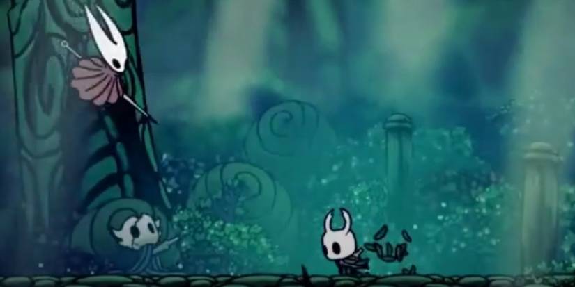 hollow knight player fighting hornet in their first encounter