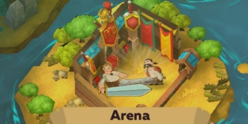 Screenshot of arena on Hustle Castle.