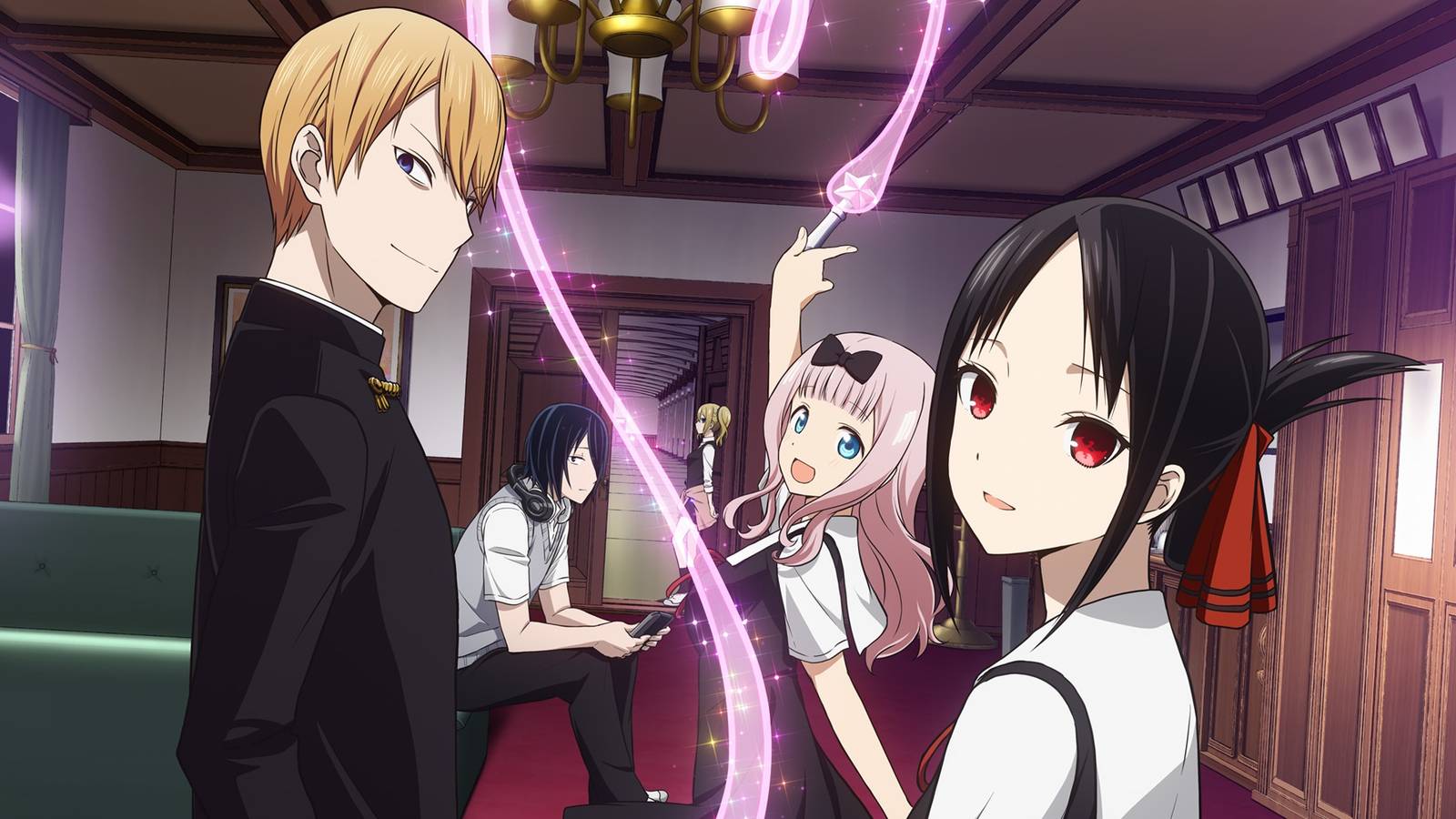 anime kaguya sama love is war kaguya shinomiya miyuki shirogane fujiwara chika