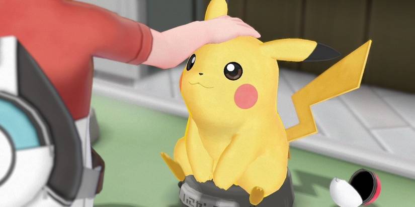 Pikachu getting head-pats. 