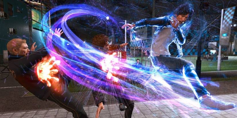 lost judgement yagami in a fight