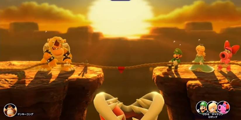 mario party superstars tug o war minigame