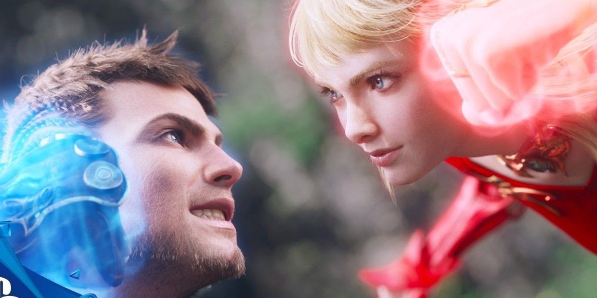 Lyse sparring with the Warrior of Light.