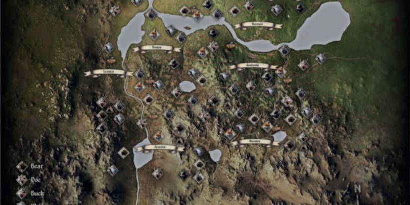 Screenshot of the map from Medieval Dynasty.