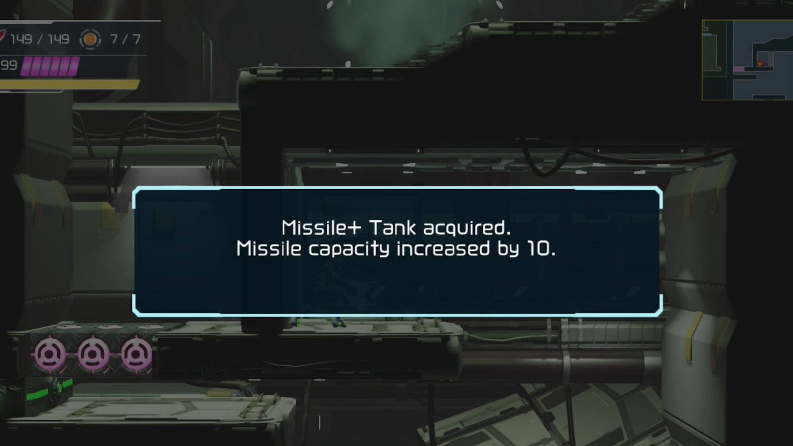 metroid dread dairon missile tank plus