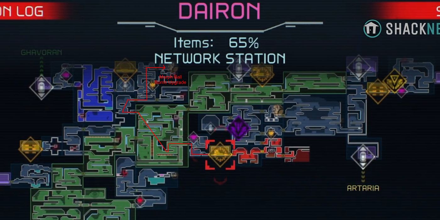 metroid dread dairon route to bomb for diffusion beam skip
