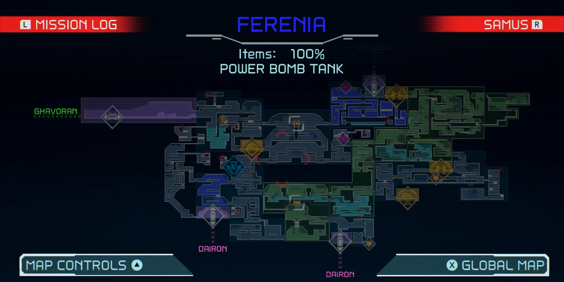 metroid-dread-ferenia-complete-map