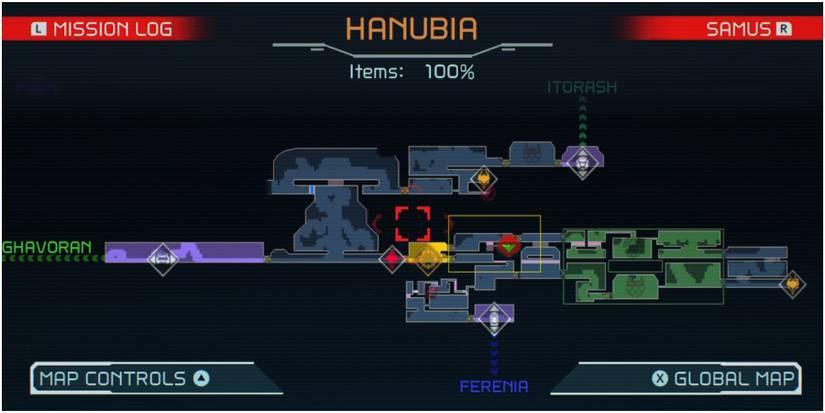 metroid dread hanubia map