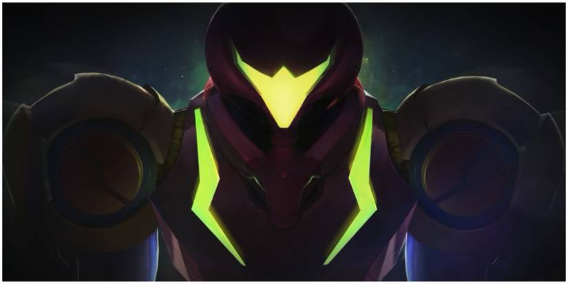metroid dread samus close up introduction cutscene