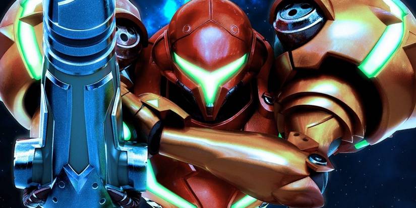 An image showing Samus Aran fro Metroid Prime in her signature orange suit.