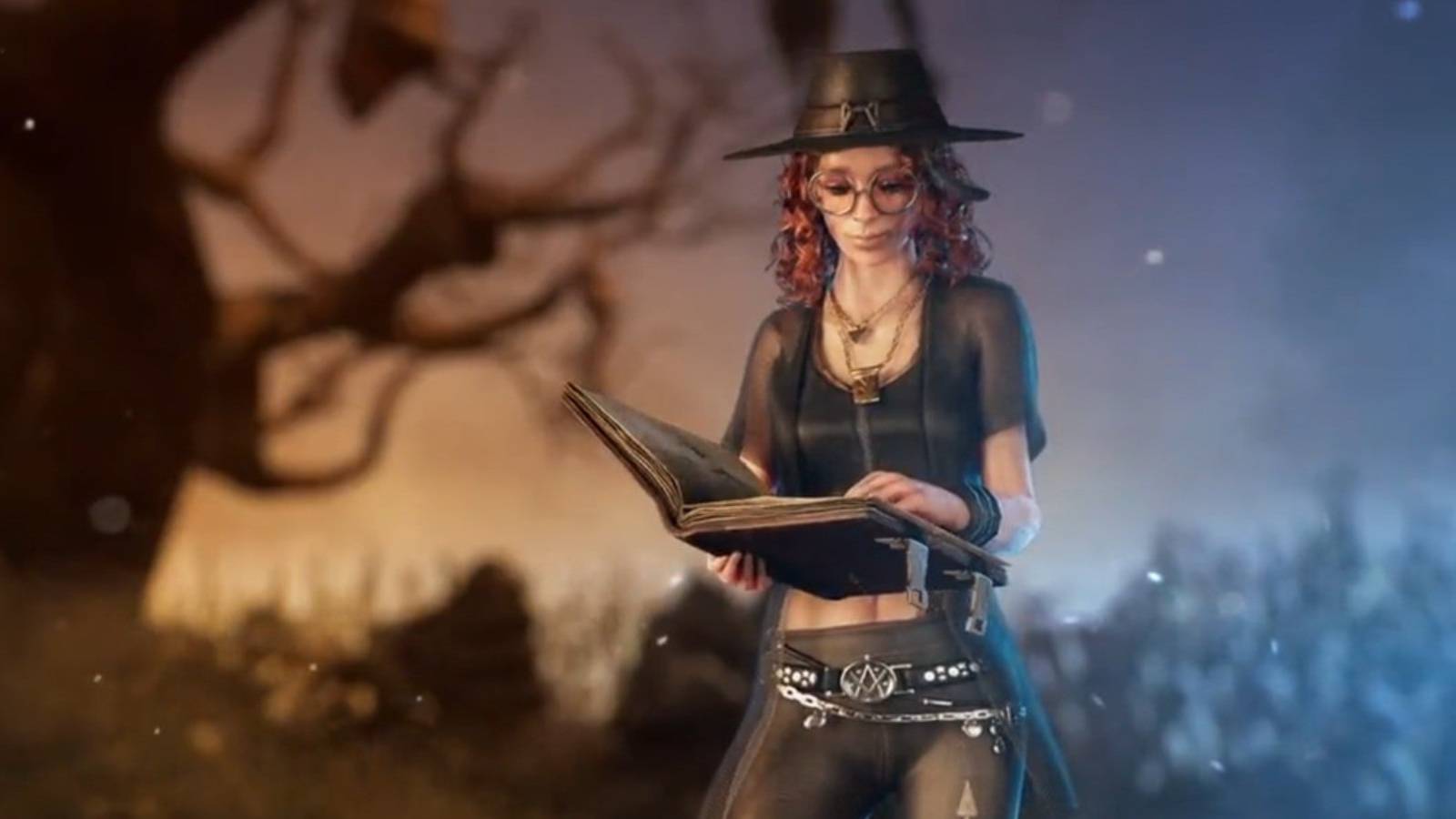 mikaela reid Dead by Daylight reading a spellbook