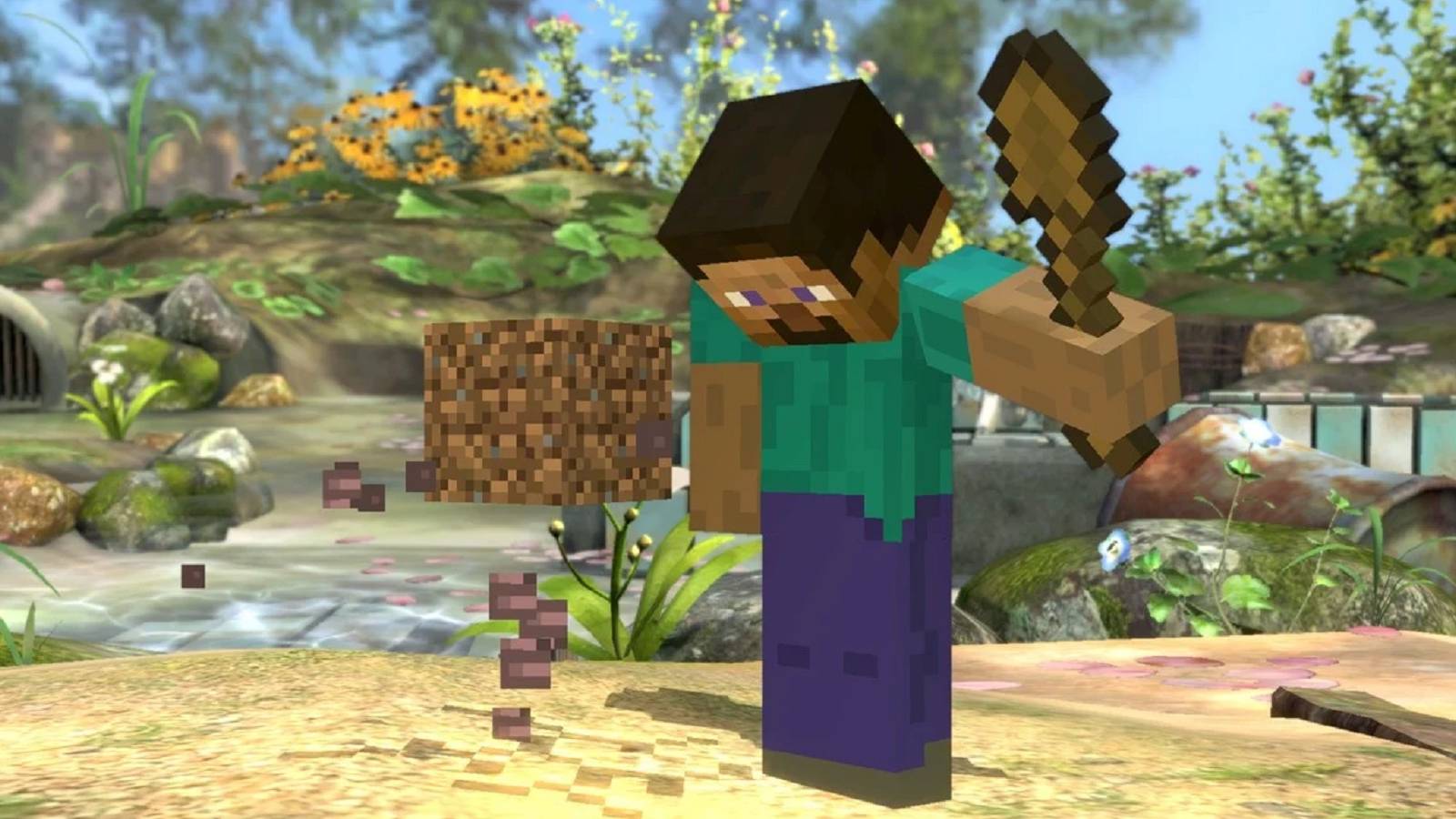 minecraft steve sword feature