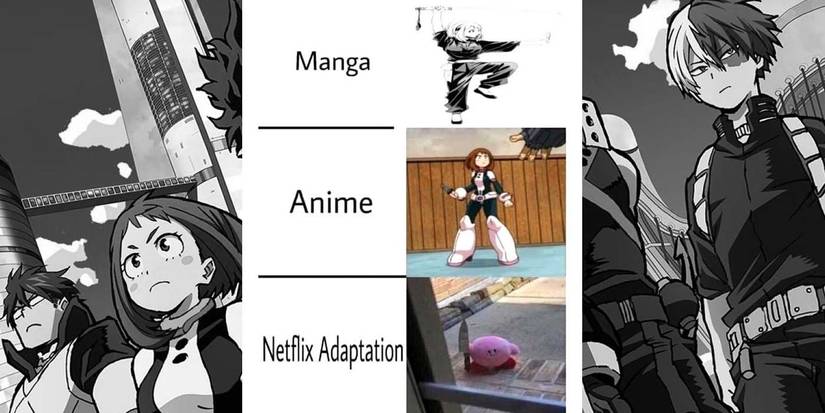 my hero academia ochaco uraraka netflix adaptation meme edit