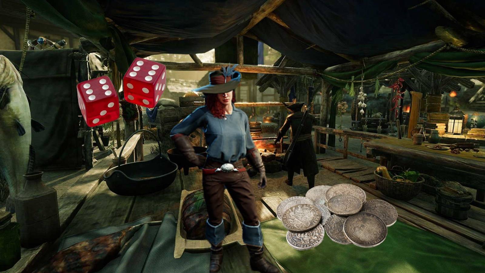 new world mmo players turn server into casino gambling gold with dice emote make currency endgame