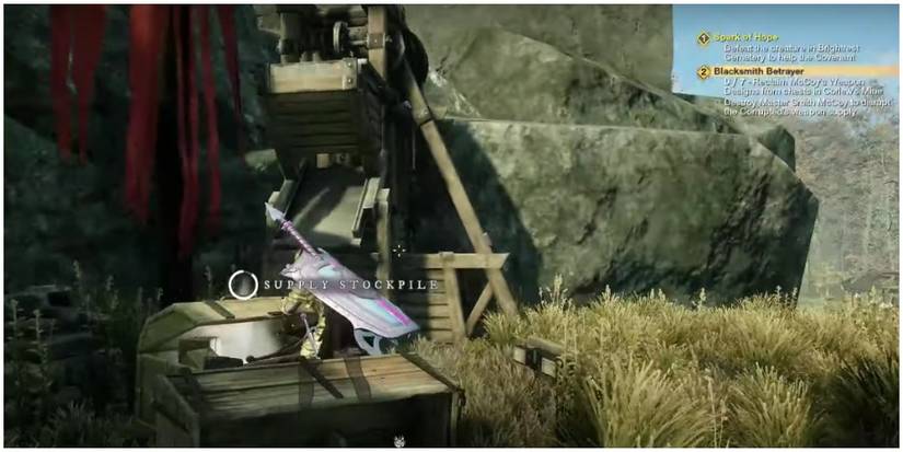 new world player searching container in corlew mine