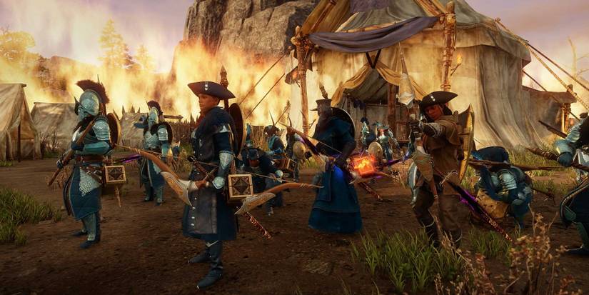 new  world camp on fire