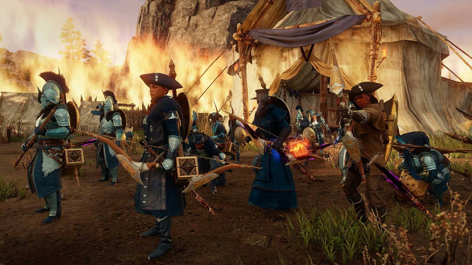 new  world camp on fire