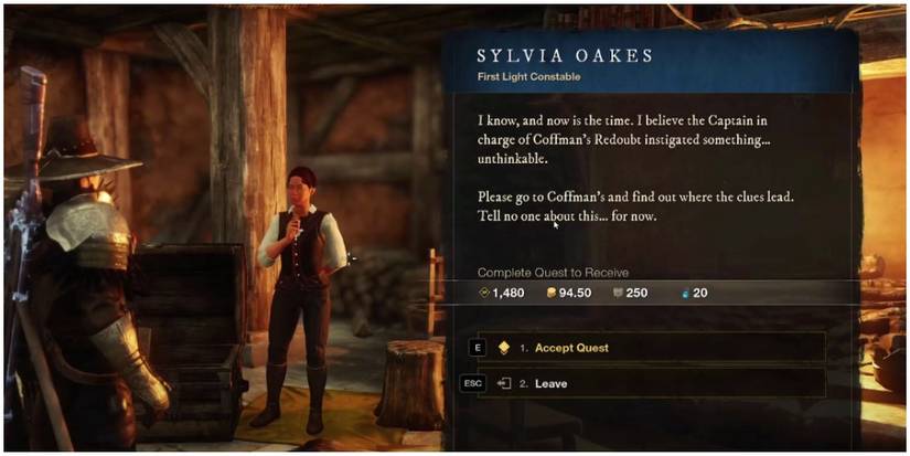 new world sylvia oakes npc