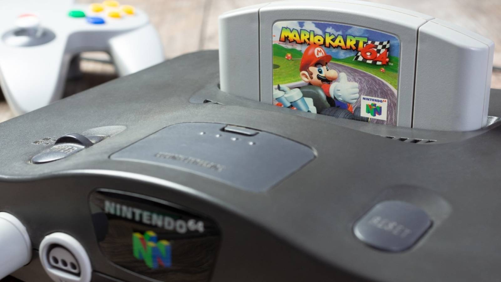nintendo 64 with mario kart 64