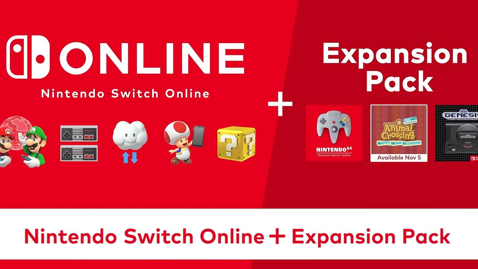 nintendo switch online expansion pack