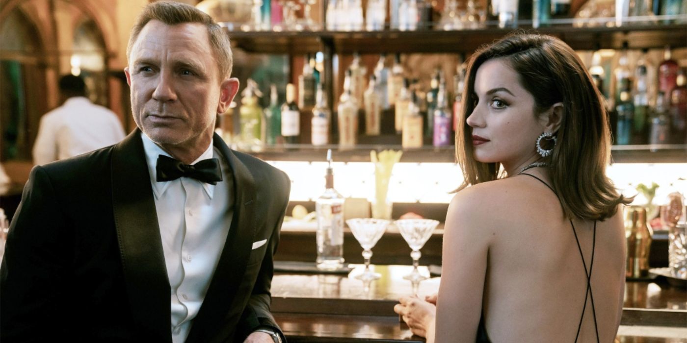 Daniel Craig as James Bond with Ana de Armas in No Time to Die