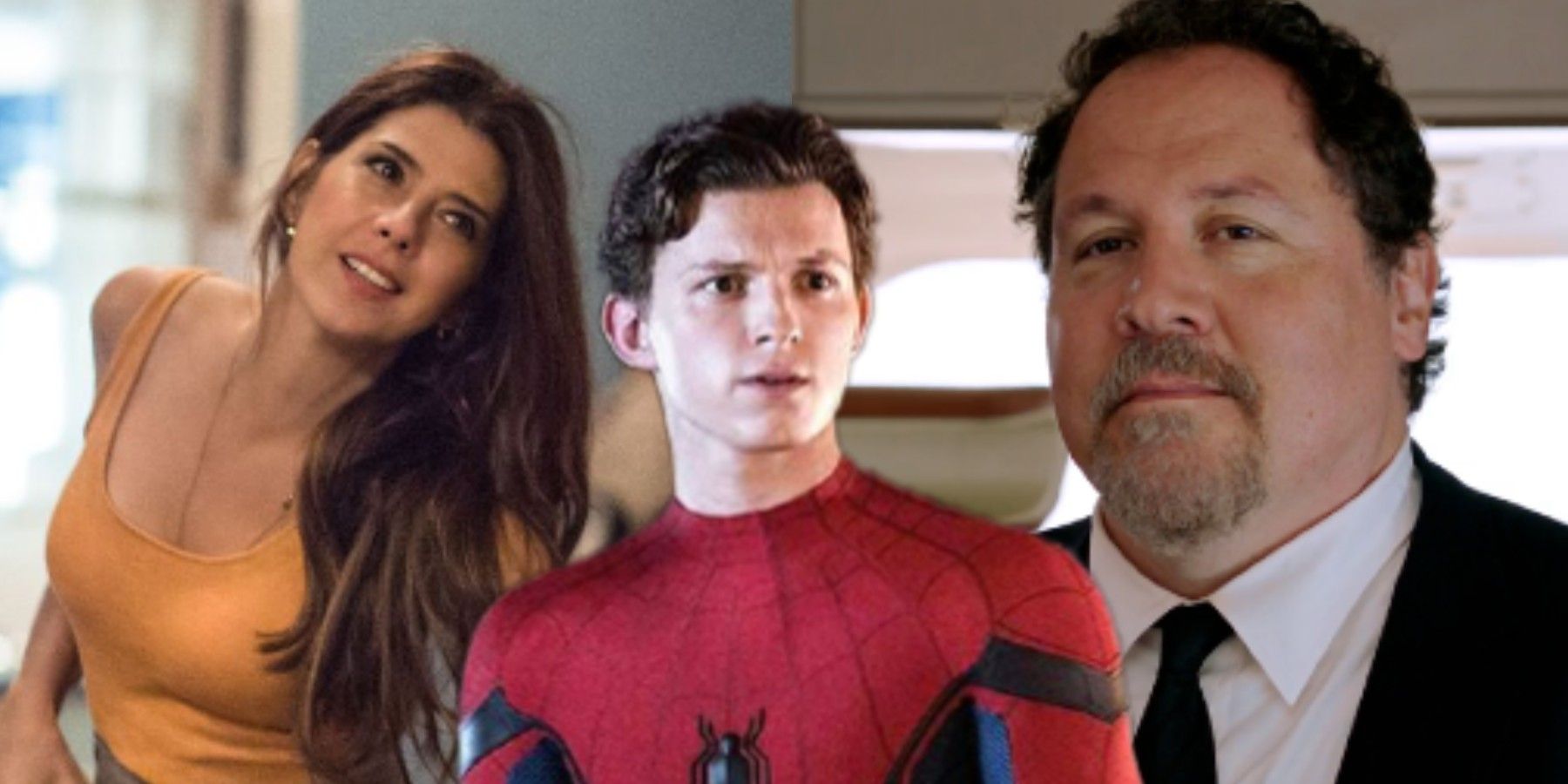 Aunt May, Peter Parker, and Happy Hogan Tom Holland Spider-Man No Way Home