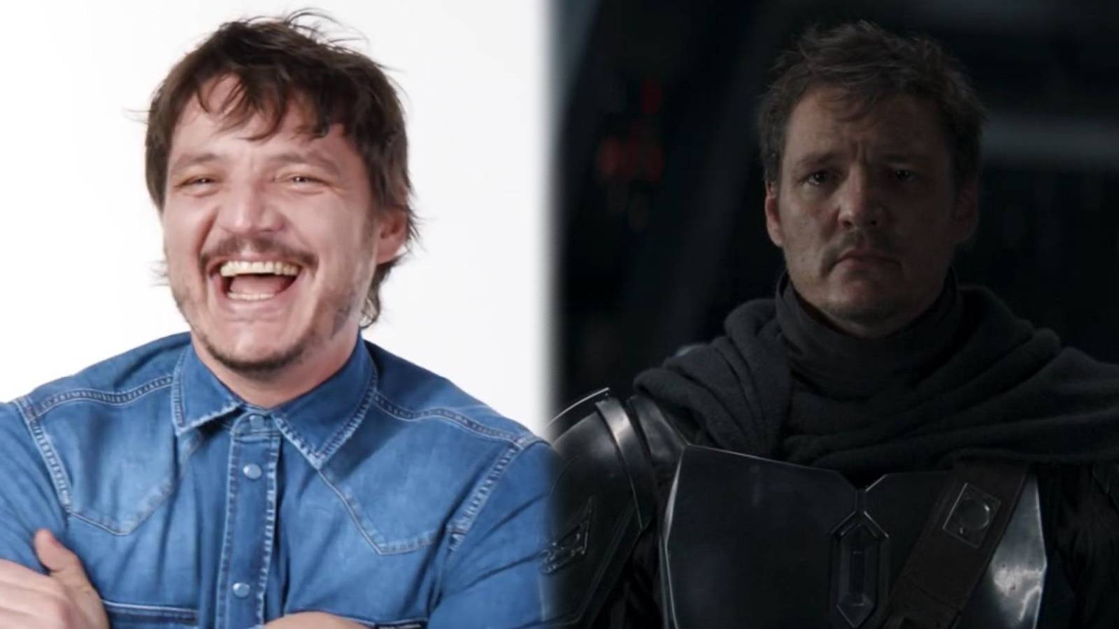Pedro Pascal Mandalorian laugh