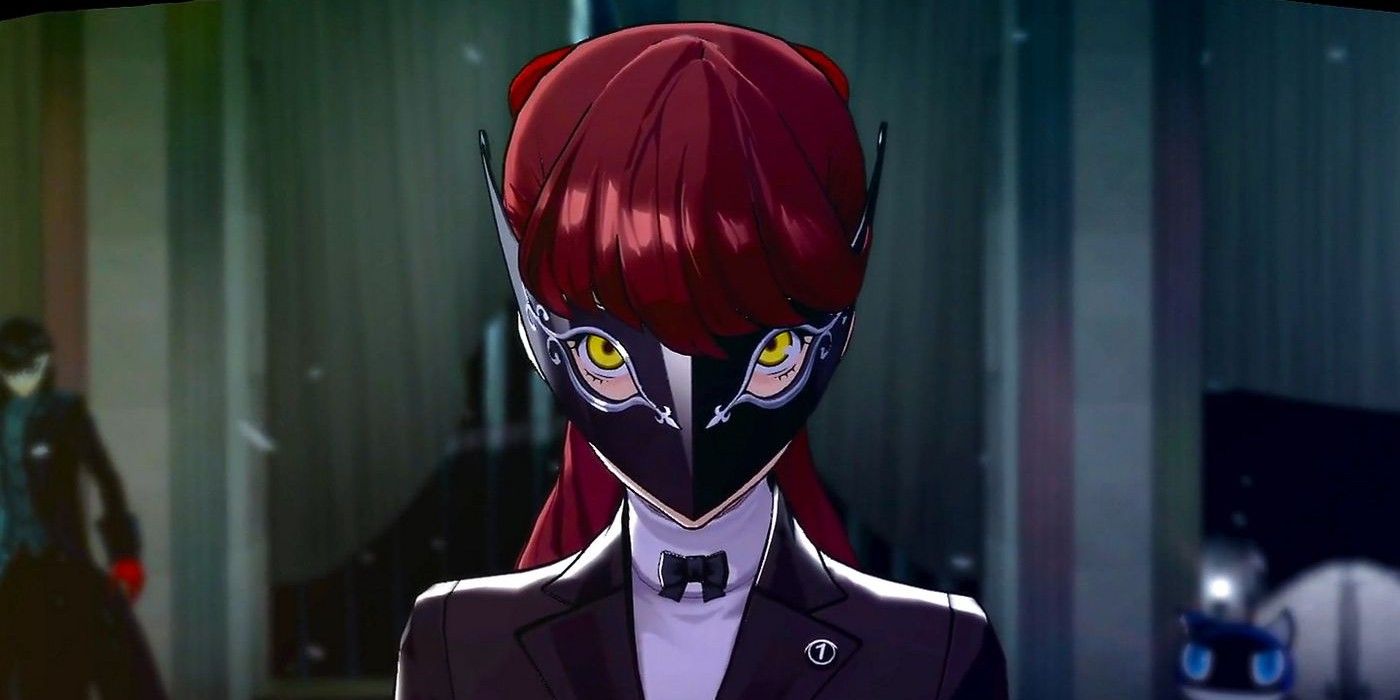 Persona Kasumi in her mask. 